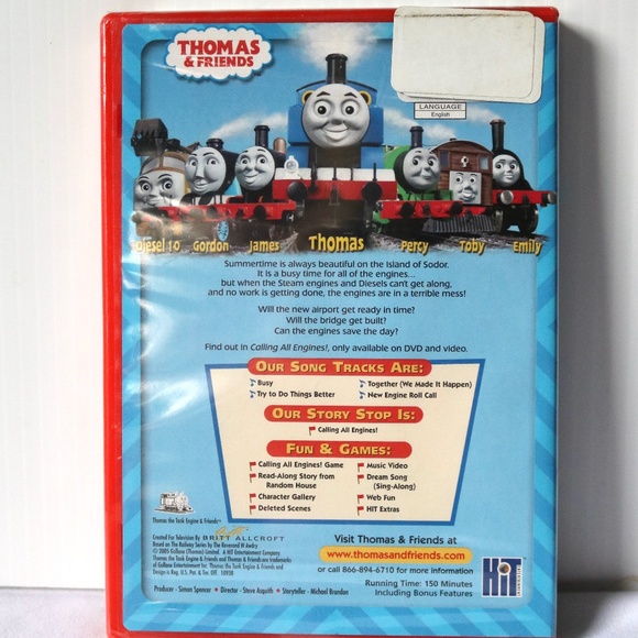 New THOMAS & FRIENDS Sealed Calling All Engines Full Length Special DVD 2005 - Picture 2 of 4